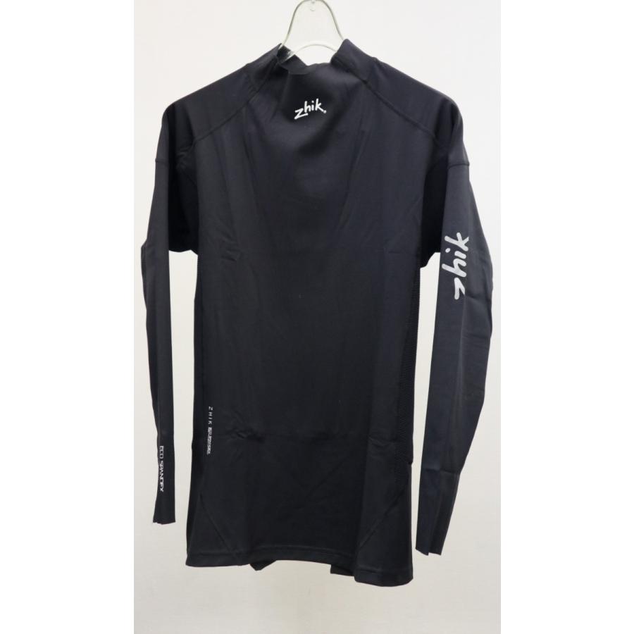 エコスパンデックス ロングスリーブトップ ブラック メンズ ザイク