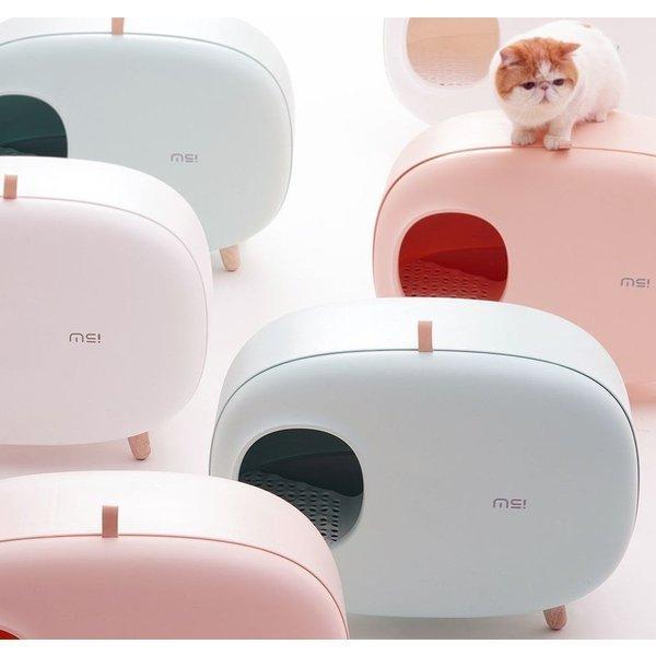 猫用トイレ トイレ本体 ペット用品 ボックス型 箱型 密閉 おしゃれ スタイリッシュ 散らかりにくい 目隠し お掃除簡単 スコップ付き 飛び散り防止 Rntmij4lx6 猫用品 Rdigitalmart Com