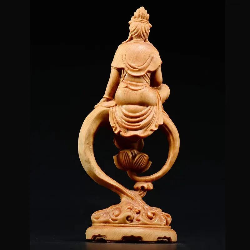 自在観音菩薩 観音菩薩 仏像 | 仏の縁 - 木彫り仏像 木の雕刻品