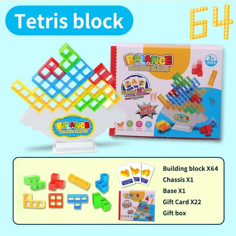 子供向け 積み重ね 3D ビルディング ブロック エンドラタワー バランスゲーム パズルボード 教育 知育玩具 ギフトの画像