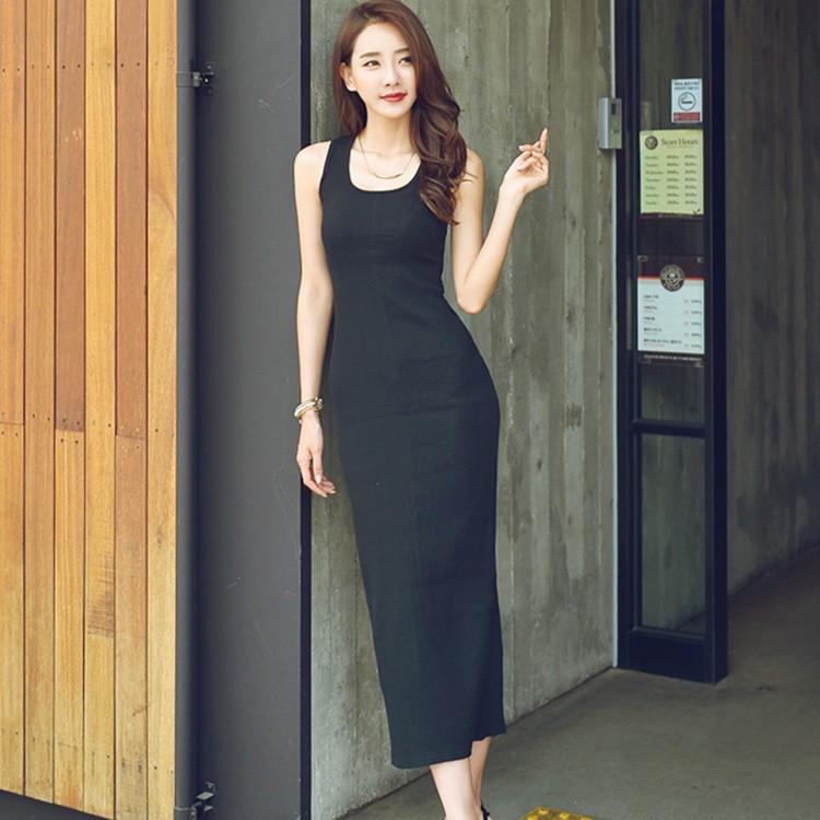 送料無料 ワンピース タイト ノースリーブ ロングワンピース タンクトップワンピース リゾート 黒 ブラック Oprk0090 Serenade セレナーデ 通販 Yahoo ショッピング