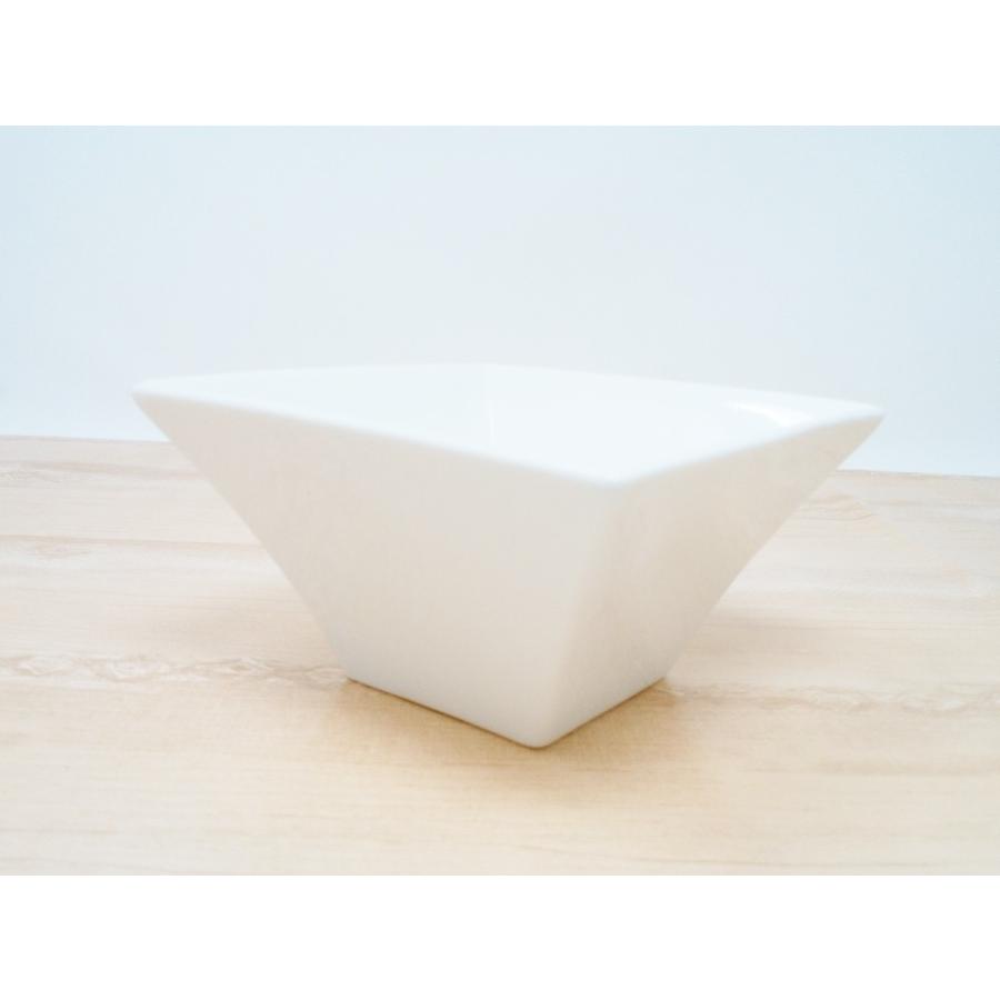サラダボウル おしゃれ カフェ 白食器 洋食器 四角 ボウル : ぽこのお