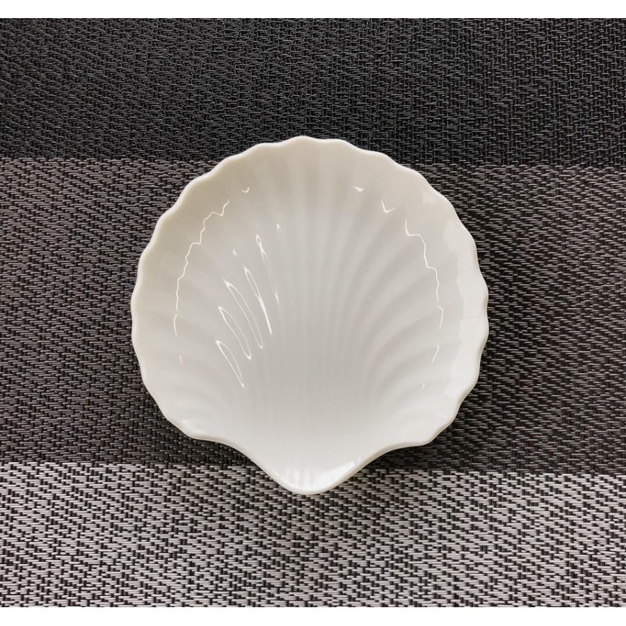 シェル形小皿B【白い食器 フルーツボウル シンプル ポーセラーツ