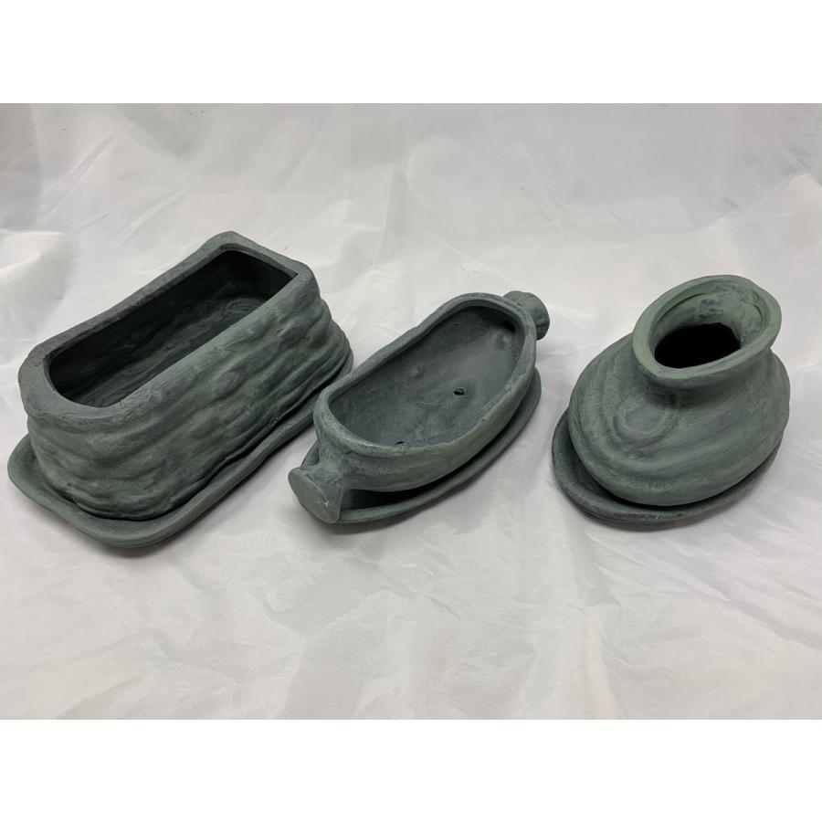 盆栽鉢 ミニ盆栽 鉢 豆盆栽 骨董品 陶芸品 四角 豆盆栽・盆栽鉢・植木鉢・ミニサイズ・13点セット・No.231013-20