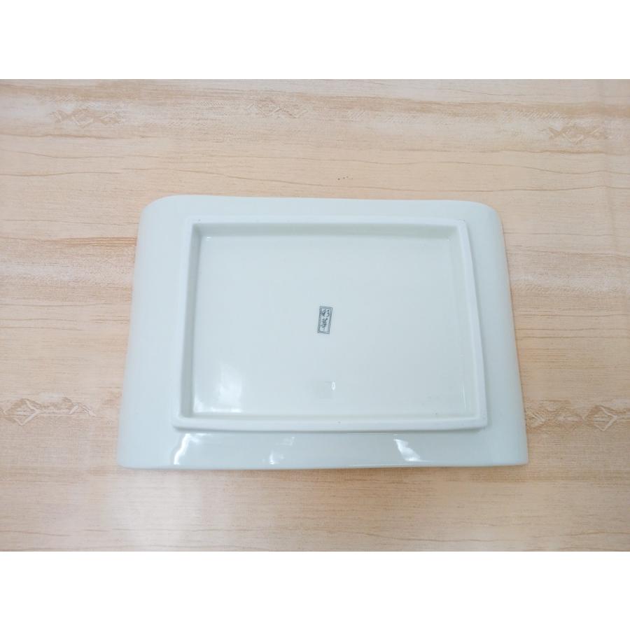 E-2 【5枚set】古道具 陶器 桜模様 渋焼 角皿 盛皿 ビンテージ もみじ桜 長角皿 5枚セット【和食器 赤絵 手描き お皿 刺身皿 お寿司