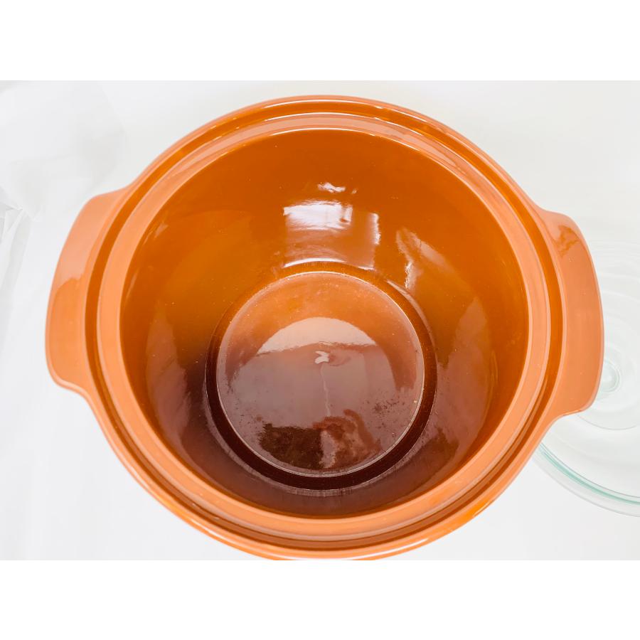 漬物容器 ガラス蓋付き 6．4L 直径28cmx高さ25cm 中国製