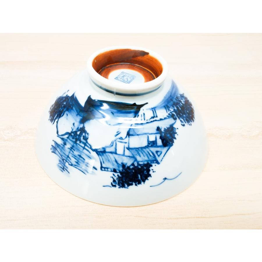 飯碗 染付山水【ご飯茶碗 大平 春夏秋冬 染付 和食器】 : ぽこのお店や
