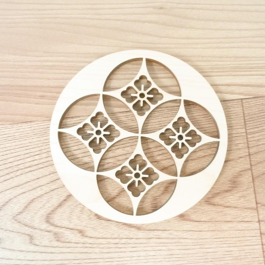 木製コースター ヒノキ 檜 天然 国産 七宝花角 Z14 ぽこのお店やさん 通販 Yahoo ショッピング