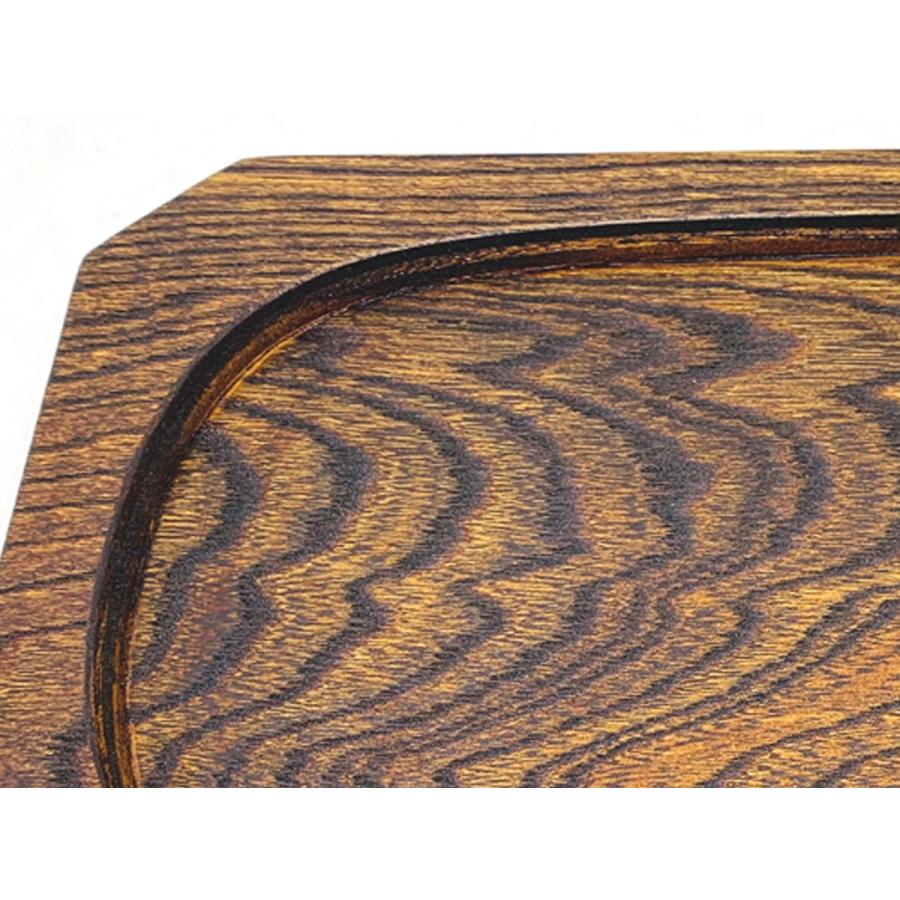 訳アリ！鉄板用木製トレイ 大【木製受け台 木板 モーニングトレイ