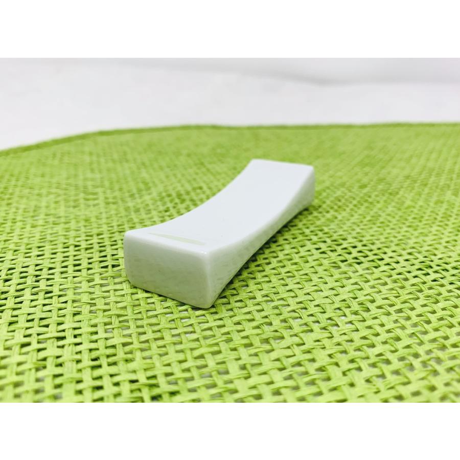 シンプル箸置き ホワイト 白い食器 和食器 雑貨 スプーンレスト カトラリーレスト はしおき 箸置 ポーセラーツ 業務用 Z33 ぽこのお店やさん 通販 Yahoo ショッピング