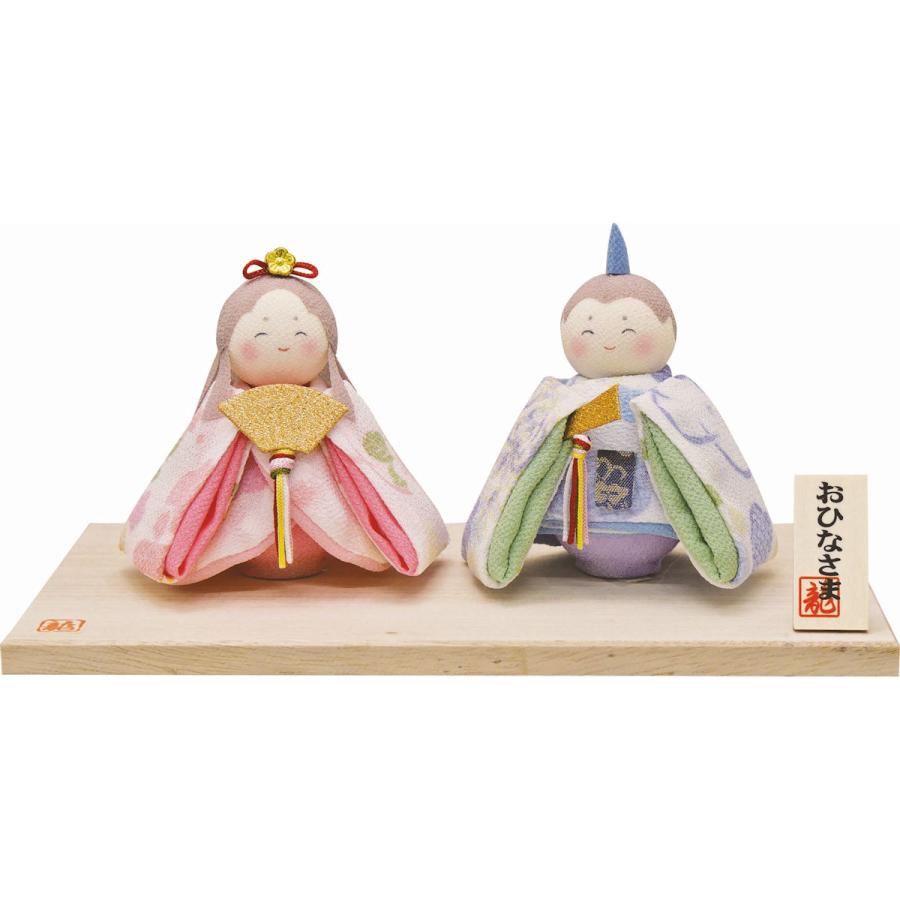 雛飾り　京ちりめん　おひなさま 雛人形 雛飾り 優花京雛 コンパクト マンションサイズ 手作りちりめん