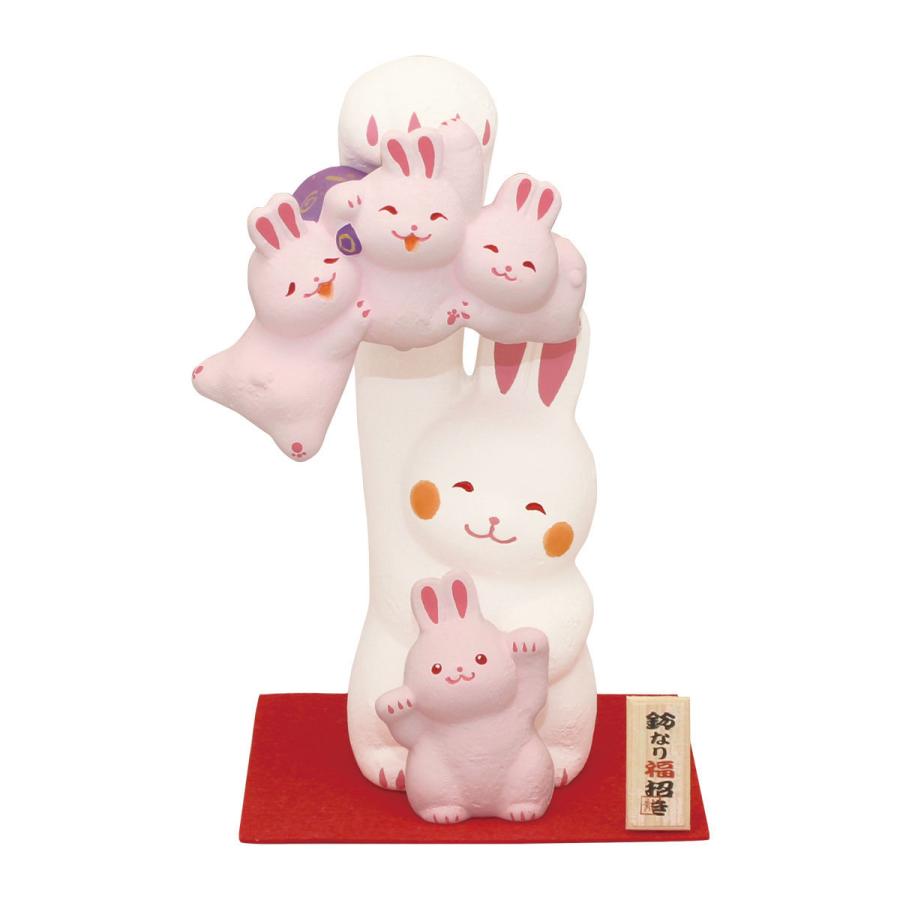 鈴なり福招き 大 うさぎ なごみ 和雑貨 可愛い 置物 手作り 京都 19 339e 季節の和雑貨 京都 和匠ポラーコ 通販 Yahoo ショッピング