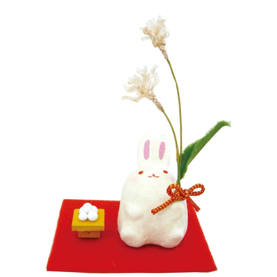 ちぎり和紙 お月見うさぎ すすき リュウコドウ かわいい 和風 手作り 贈り物 秋の風物詩 インテリア 置物 プレゼント 和雑貨 小物 季節の飾り
