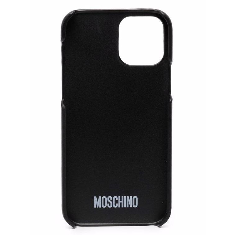 iPhoneケース iPhone12/12Pro【Moschino∞ モスキーノ】スタッ ズテディ くま ブラック 2021｜polala-select｜03