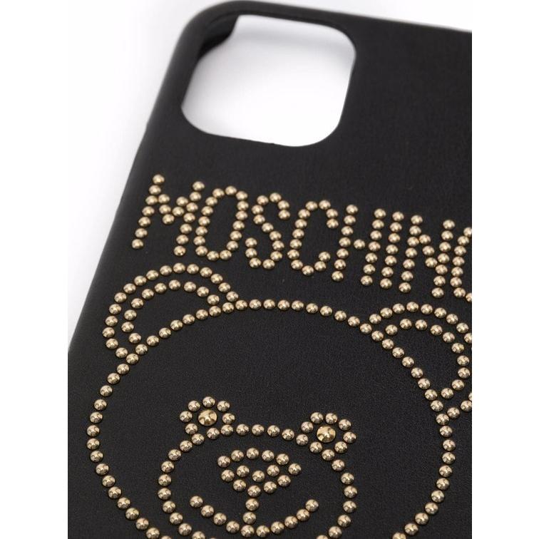 iPhoneケース iPhone12/12Pro【Moschino∞ モスキーノ】スタッ ズテディ くま ブラック 2021｜polala-select｜04