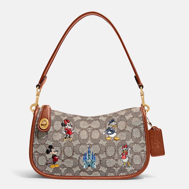 ハンドバッグ コーチ Coach Wdw50周年 コーチ ディズニー コラボ Wdw50周年 スウィンガーバッグ シグネチャー ミッキー ハンドバッグ