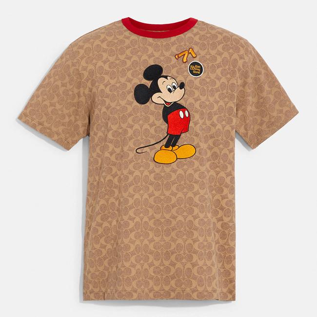 Tシャツ Coach コーチ ディズニー コラボ Wdw50周年 ミッキーマウス ブラウン メンズ Sk Polala Select 通販 Yahoo ショッピング