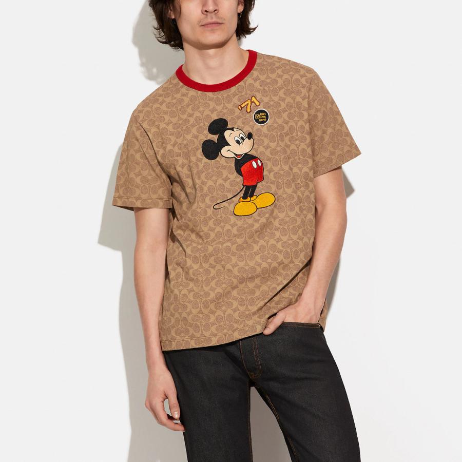Tシャツ Coach コーチ ディズニー コラボ Wdw50周年 ミッキーマウス ブラウン メンズ Sk Polala Select 通販 Yahoo ショッピング