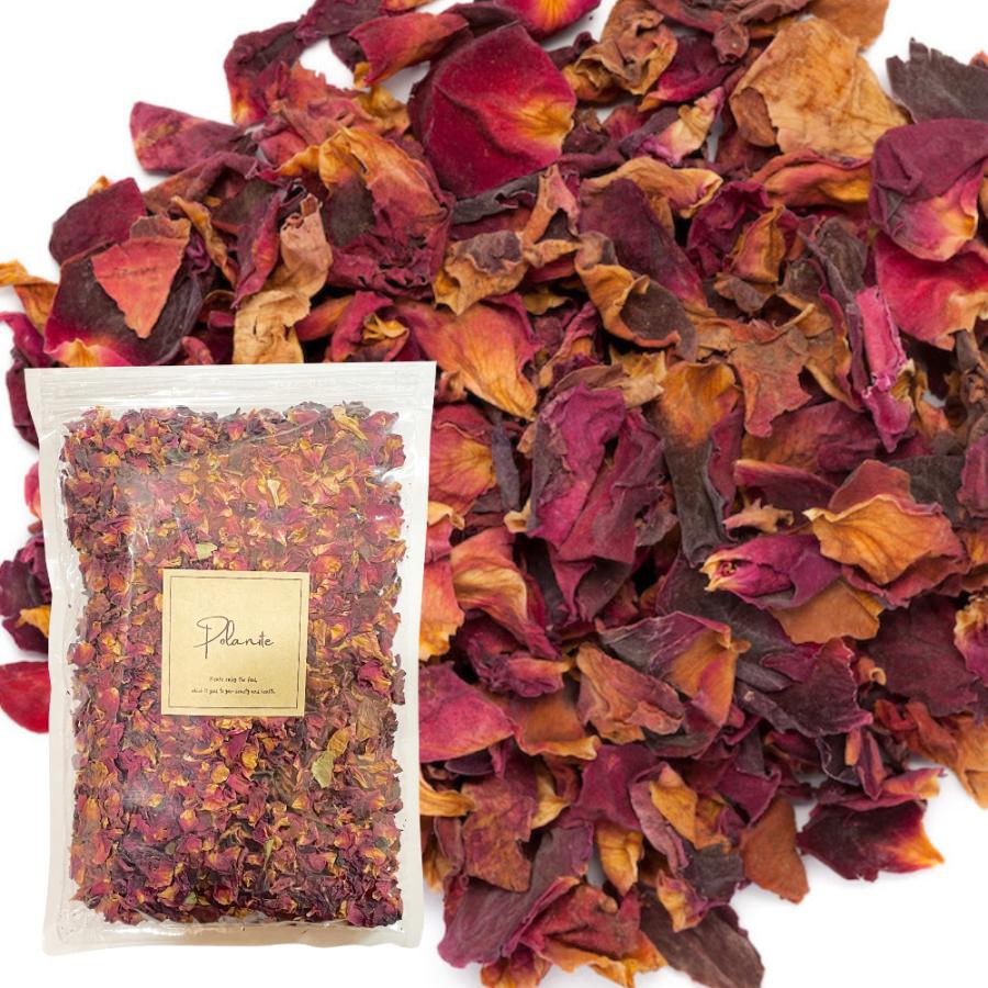 天然 ローズレッドペタル 50g《送料無料》バラ 薔薇 花びら ハーブ 乾燥ハーブ ローズ ローズヒップ rosepetal50g