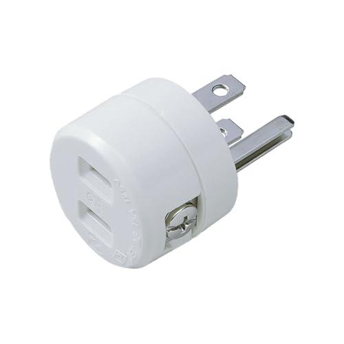 エルパ (ELPA) 逆接地アダプター 変換プラグ 配線 コンセント 125V 15A #2966H | 