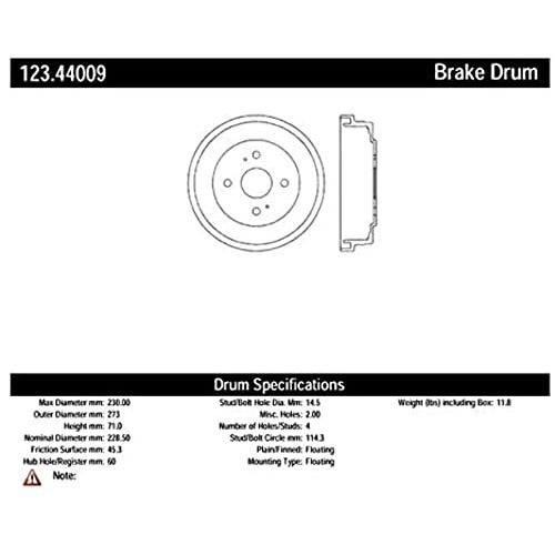 Centric Parts 123.44009 ブレーキドラム