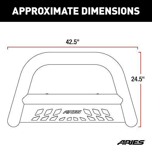 ブランド雑貨総合 Aries 35???4001ステンレススチールブルバーwithスキッドプレート