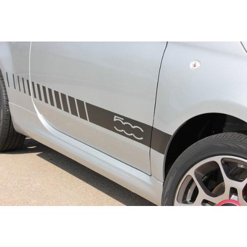 オンラインストア販売 MoProAuto プロデザインシリーズ フィアットロッカーズ 2011-2015 フィアット500 下部ロッカードアストライプ ビニールグラフィックデカールストライプ (全