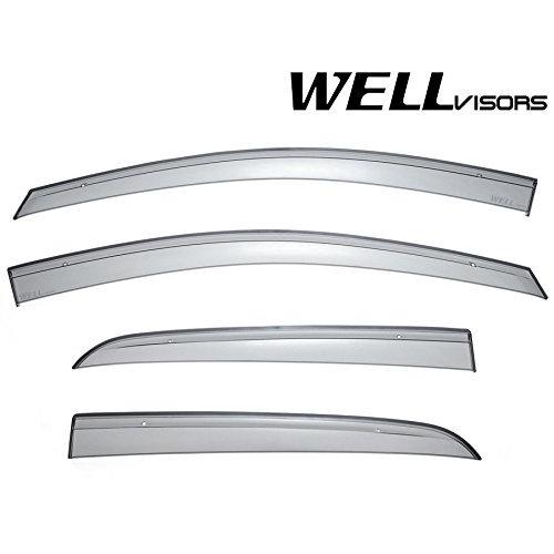 WellVisorsウィンドウVent Visors 07???11?for Nissan VersaセダンSleek HD換気