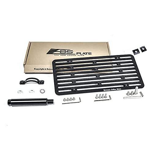 EOSバージョン2?Full Sizedフロントバンパー牽引フックLicense Plate Relocatorマウントブラケットfor 06