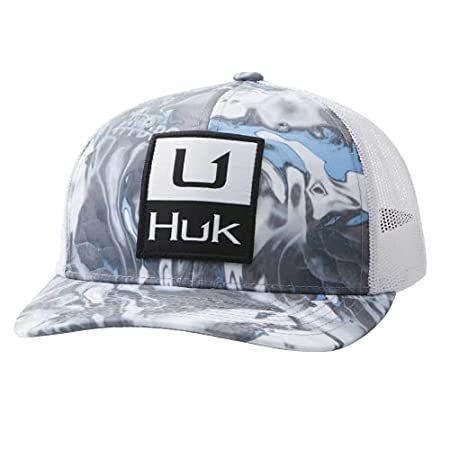 セットアップ Mesh Men's HUK Trucker Oak Up-Mossy Huk'd Hat, Fishing Anti-Glare Snapback キャップ