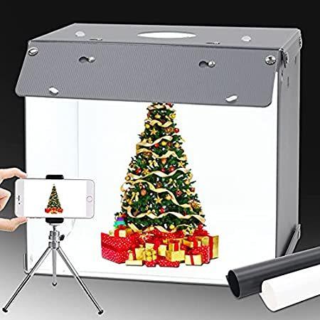 入荷中 Photo Studio Light Box 16x16 inch,Adjustable Brightness Portable Foldable P ミニスタジオ