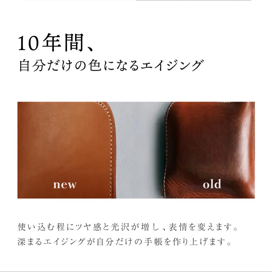 システム手帳 本革 A5 栃木レザー オリジナル ハンドメイド シンプル リフィルセットの画像