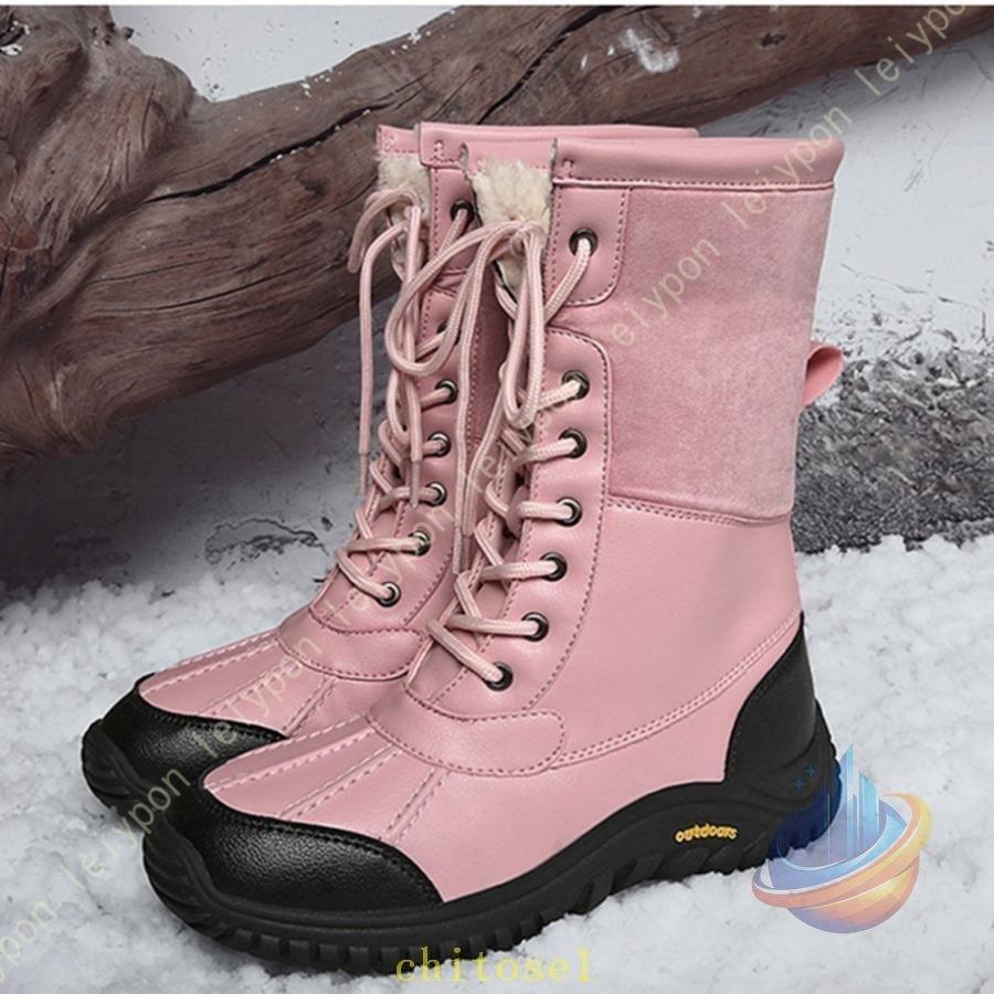 スノーブーツ レディース 防水 冬靴 防寒ブーツ 裏起毛 雪遊び 冬ブーツ 防滑ゾンチー保温 防風 ブーツ 暖かい カジュアル ショートブーツ トレッキングブーツ_16
