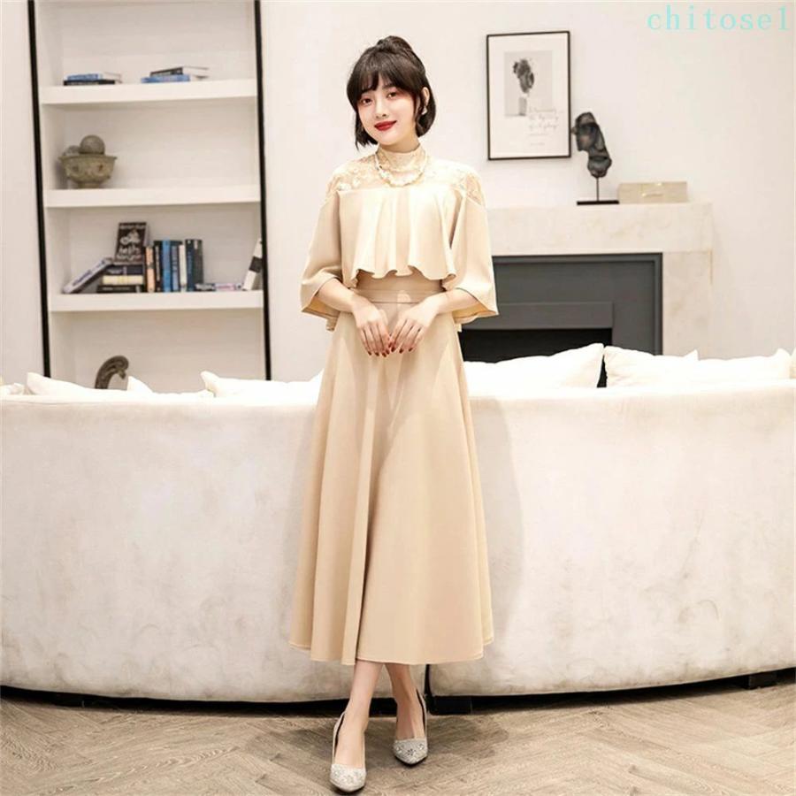 パーティードレス 夏 結婚式 ワンピース ドレス 30代 ぽっちゃり 結婚式ワンピースゾンチー夏ドレス 服装 大きいサイズ お呼ばれ お見合い 入学式 フォーマル
