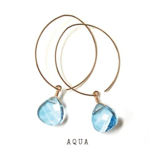 CLASSIC DROPS　AQUA　STERLING SILVER | 