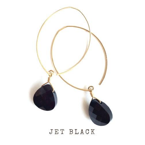 CLASSIC DROPS　JET　14K GOLD FILL | 