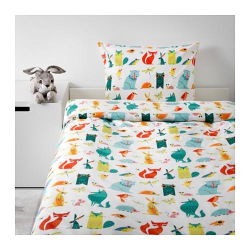 イケア IKEA - LATTJO -ラッチョ- キッズ 子供用 掛け布団カバー＆枕