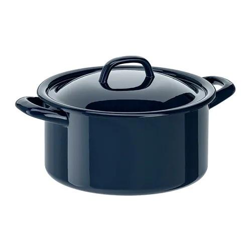 Ikea Original Vardagen 鍋 ふた付き スチールホーロー加工 3 L Ikea Shop Polori 通販 Yahoo ショッピング