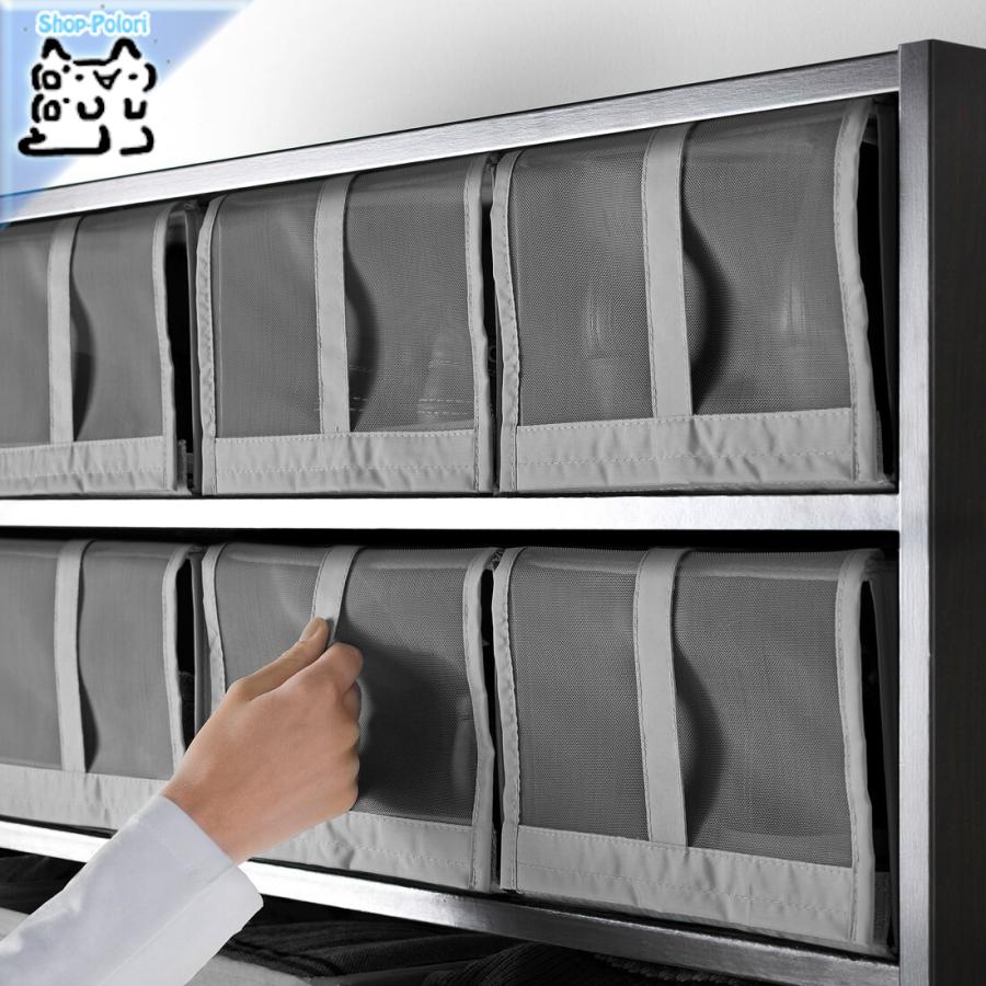 【新品　未使用】IKEA スクッブ Lサイズ　グレー 4個セット イケア（IKEA） IKEA - - SKUBB -スクッブ- 収納ケース シューズ