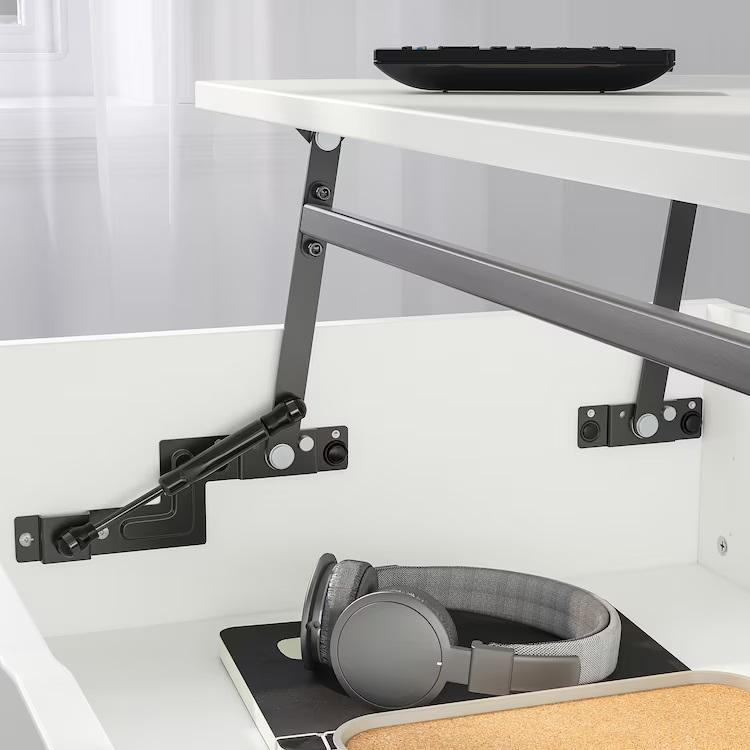 【IKEA -イケア-】OSTAVALL -エスタヴァル- 調節可能ローテーブル ホワイト 90 cm (005.341.54)｜polori｜04