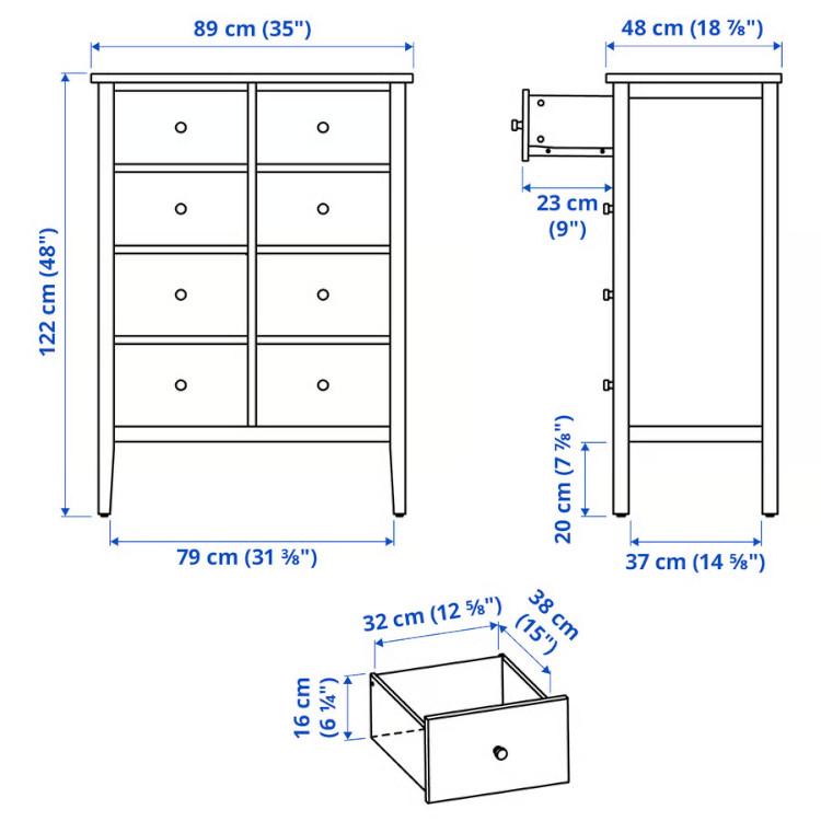 イケア（IKEA） IKEA - - GULLABERG -グラベリ- チェスト（引き出し×8