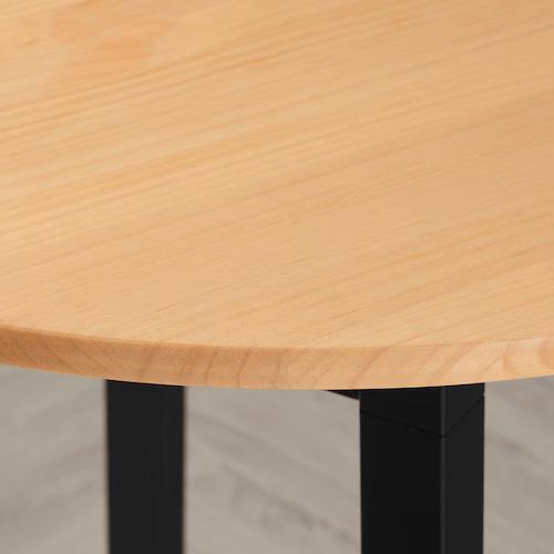 IKEA PINNTORP ピントルプテーブル, 丸形 イケア IKEA - PINNTORP ピントルプ テーブル 丸形 ライト