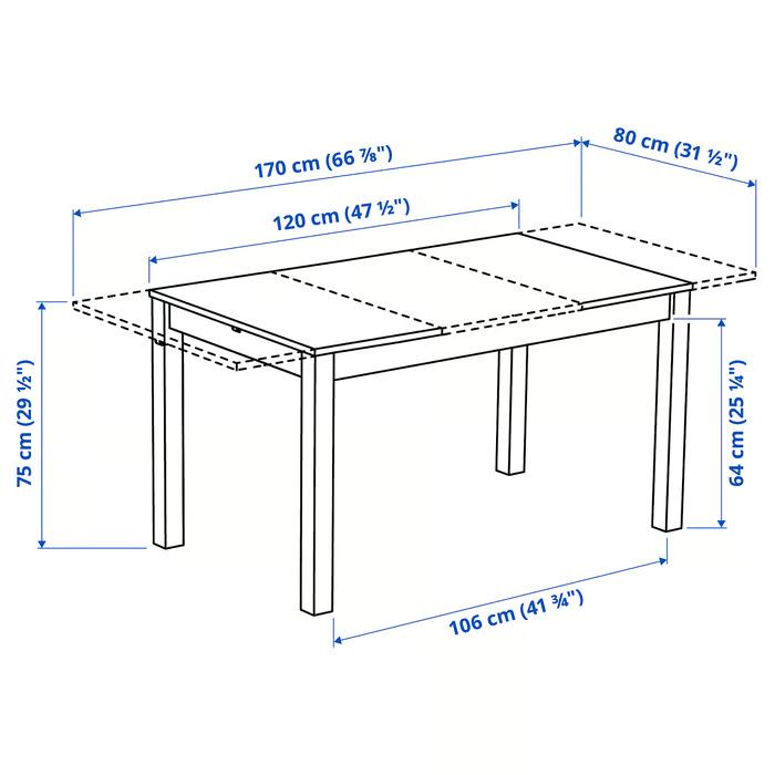 イケア（IKEA） IKEA - - ALHULT - オールフルト - 伸長式テーブル