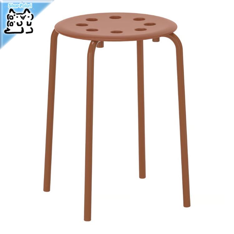 イケア（IKEA） スツール MARIUS -マリウス- スツール レッドブラウン