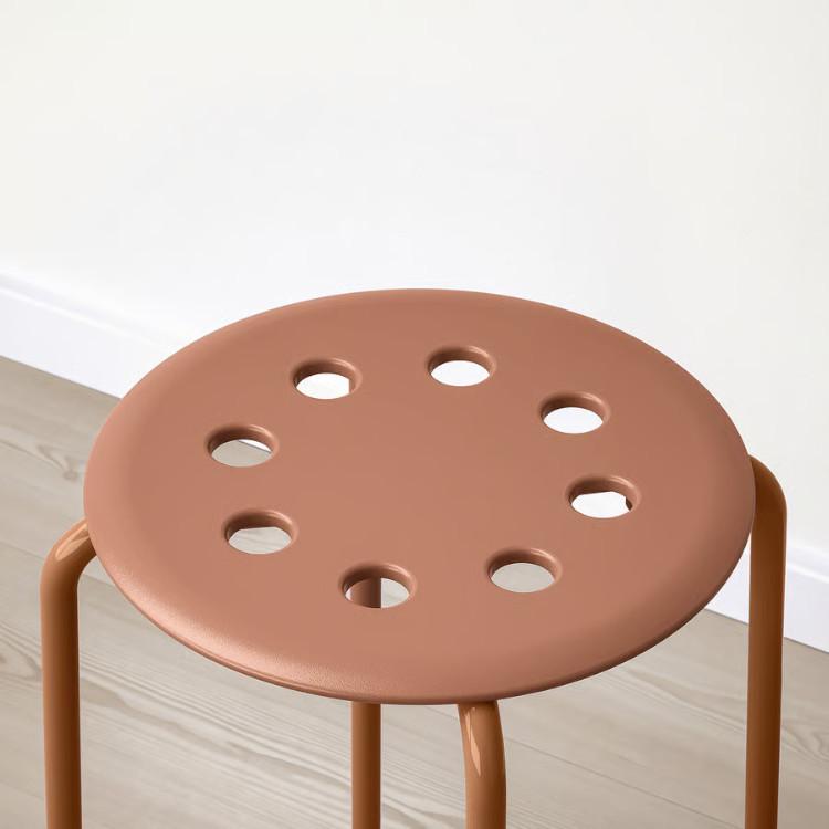 イケア（IKEA） スツール MARIUS -マリウス- スツール レッドブラウン