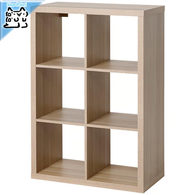 IKEAのシェルフユニット　ホワイトステインオーク調 イケア（IKEA） シェルフユニット ホワイトステインオーク調 77x147cm