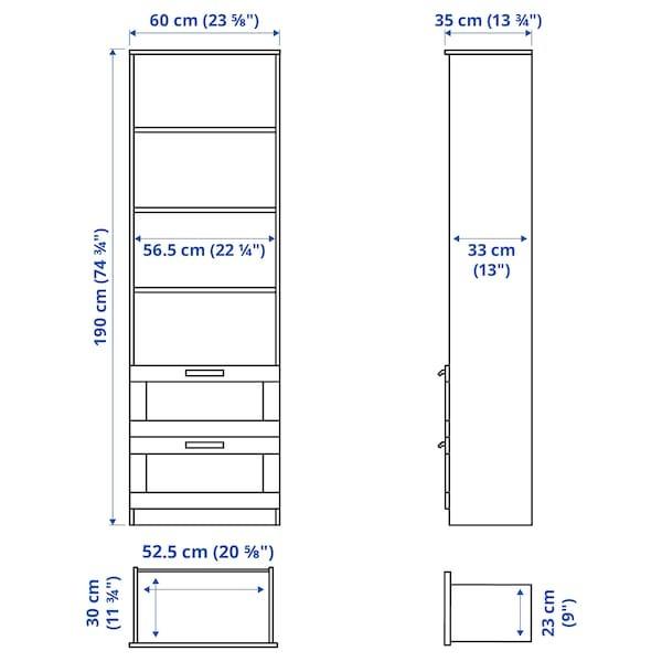 【IKEA -イケア-】BRIMNES -ブリムネス- 本棚 ホワイト 60x190 cm (103.516.86)｜polori｜03