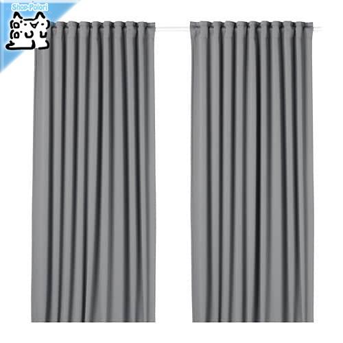 イケア（IKEA） IKEA - - MAJGULL -マイグル- 遮光カーテン1組 グレー