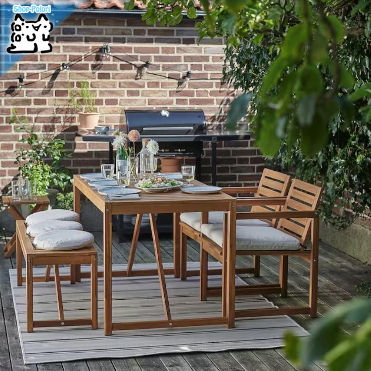 イケア（IKEA） IKEA - - NAMMARO -ネッマロー- ベンチ 屋外用 ライト