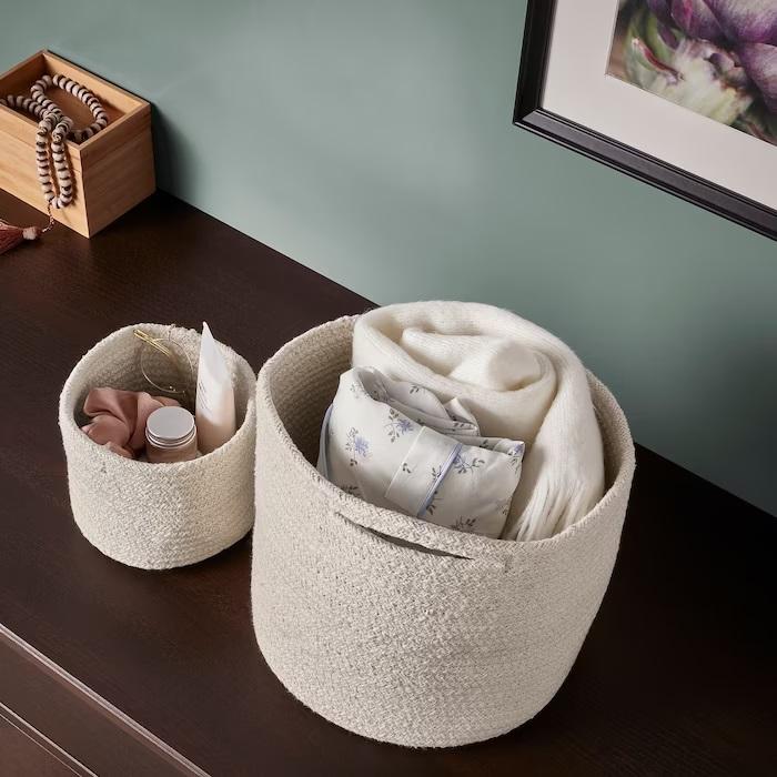 イケア（IKEA） IKEA - - TJABBIG -シャッビグ- バスケット ナチュラル